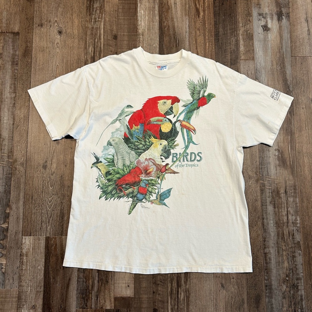 *Rare* Vintage 90s OKC Botanical Gardens “Birds of the Tropics” T-Shirt